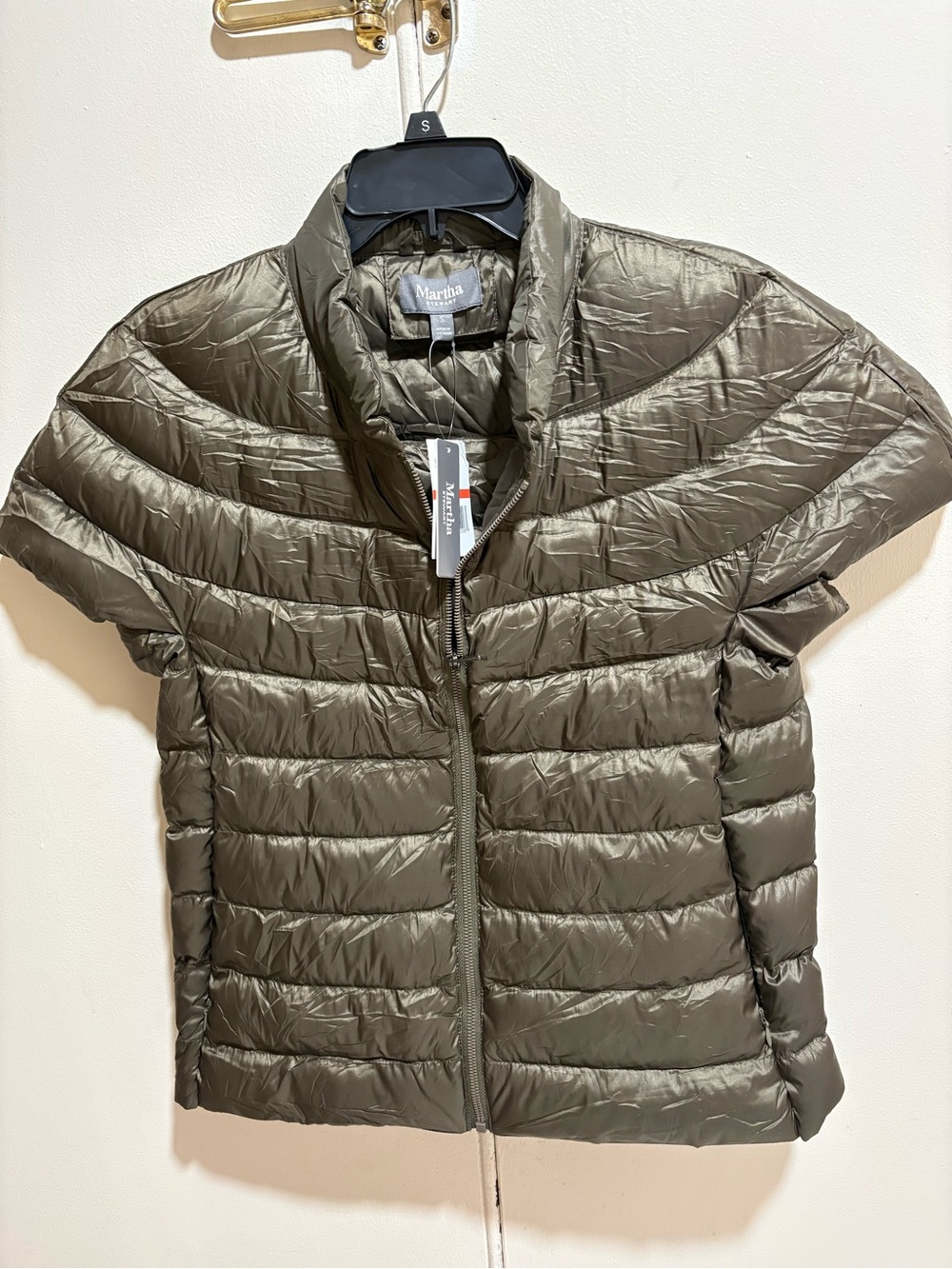 Martha Stewart lightweight quilted puffer jacket